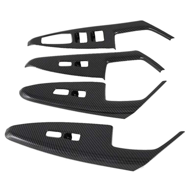 Carbon Fiber Car Window Glass Switch Cover Decoration for Kia K7