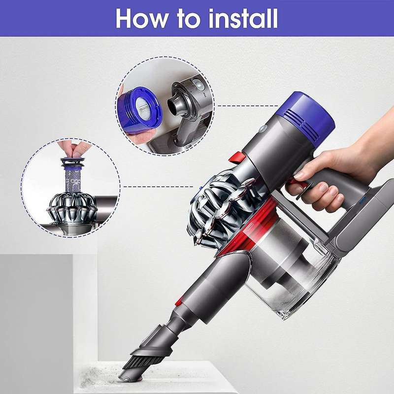 14 Pcs Suitable for Dyson V7 V8 Cleaner Front and Rear Filter Set
