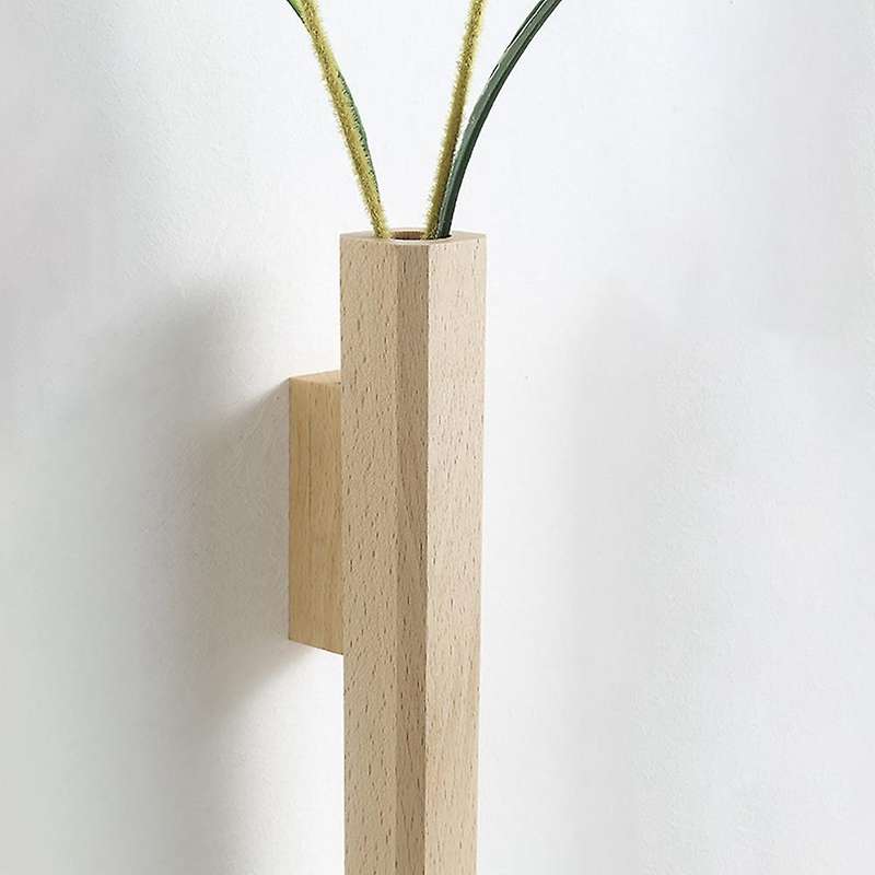 Wooden Wall Hanging Vase Perfect for Home Garden Wedding Decoration A
