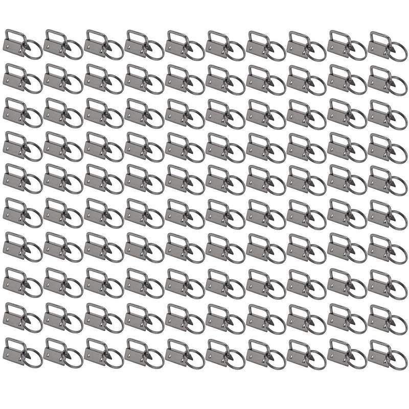 100 Pcs Wristlet Hardware, 1 Inch Key Fob Hardware for Keychain