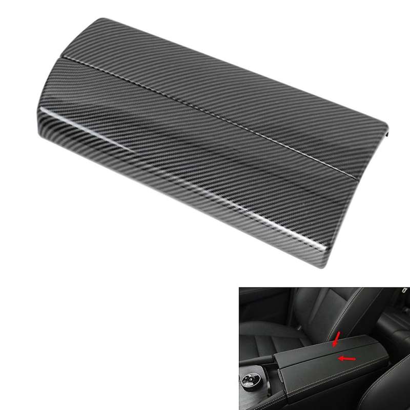 2pcs Carbon Fiber Armrest Box Panel Trim for Nissan X-trail 2021 2022