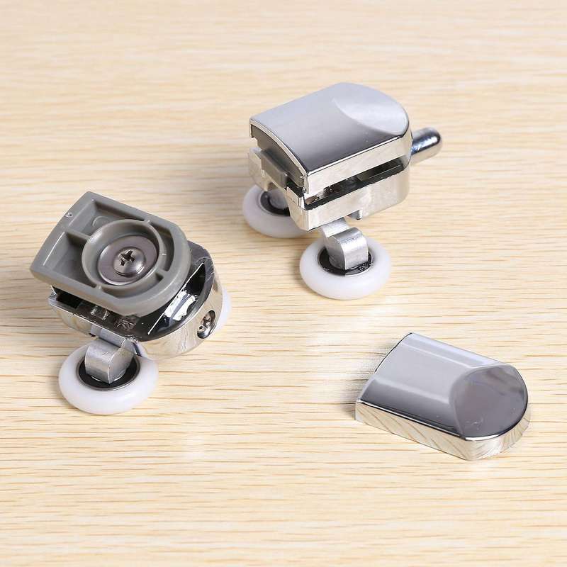 8pcs/set Shower Door Rollers Runner 23mm Zinc Alloy Double-wheels