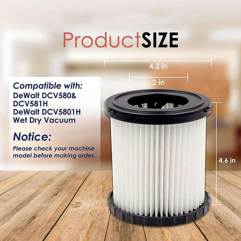 Hepa Filter for Dcv5801h Wet Dry Vacuum Cleaner Accessories Washable