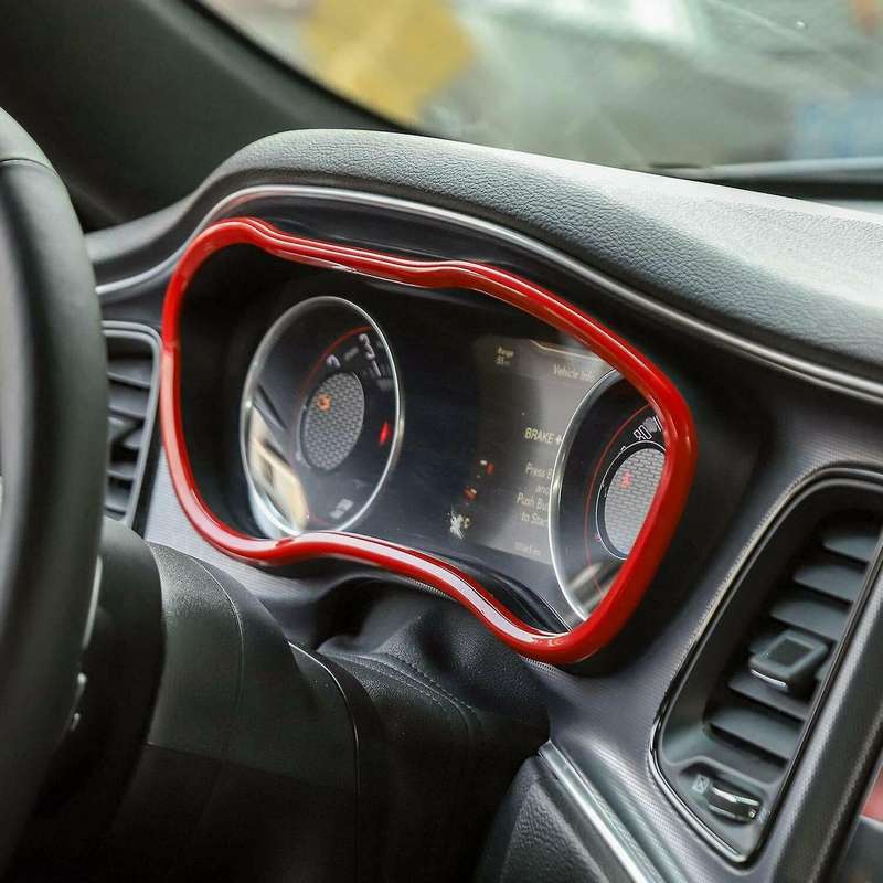 Interior Dashboard Frame Cover Trim for Dodge Challenger 2015-2019