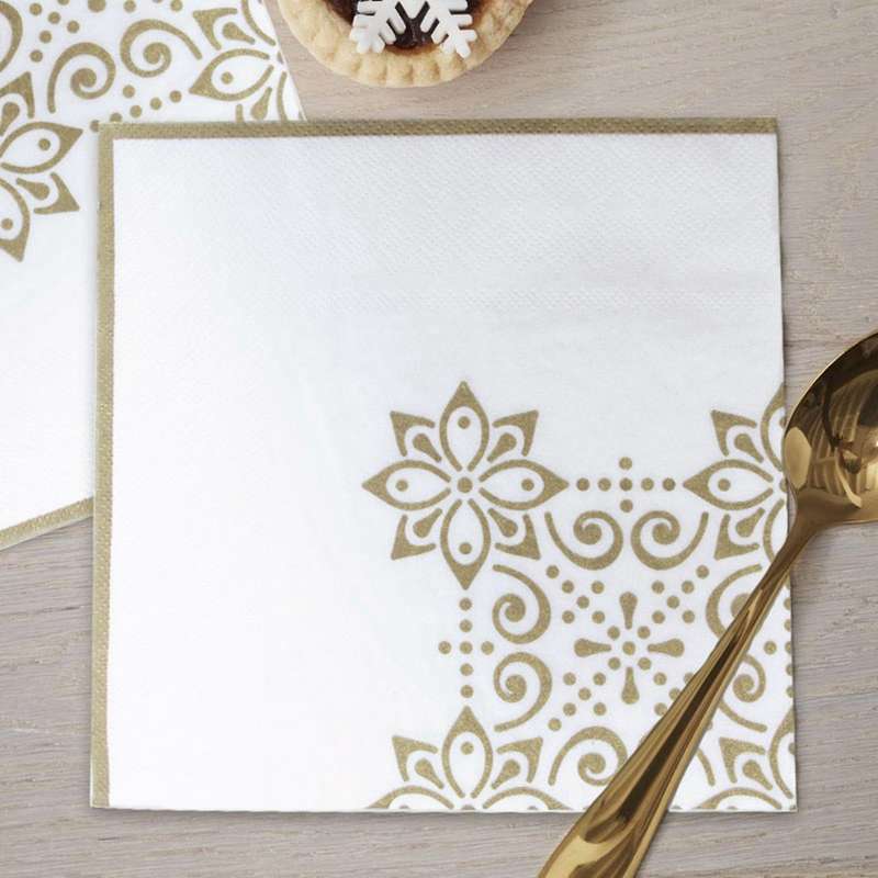 44 Pcs Eid Mubarak Happy Ramadan Party Supplies Paper Plate Set