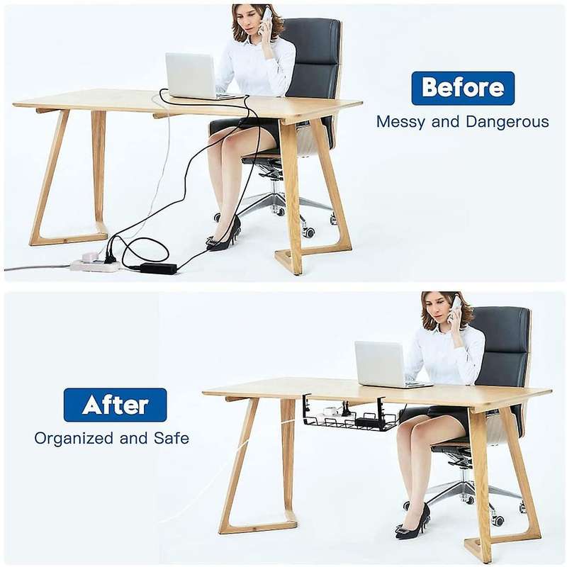 Under Desk Wire Storage Rack Under Desk Cable Under Table Storage