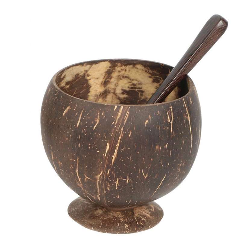 Coconut Shell Fruit Beer Coffee Cold Drink Cup Coconut Bowl-4pcs