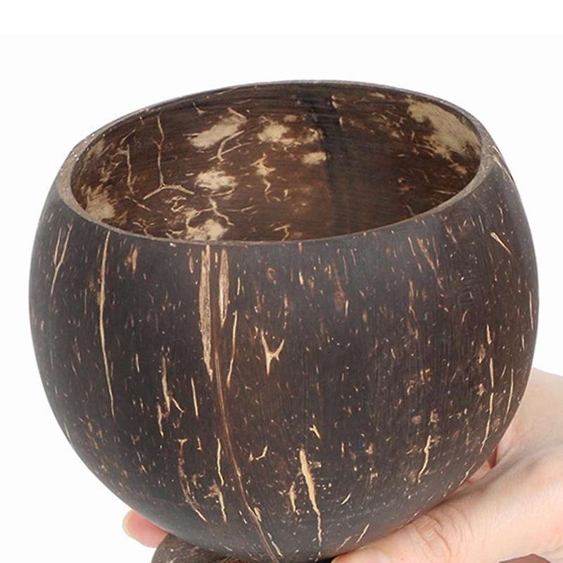 Coconut Shell Fruit Beer Coffee Cold Drink Cup Coconut Bowl-4pcs