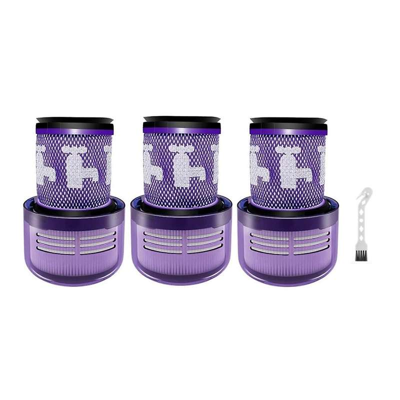 3 Pack Replacement Hepa Filter for Dyson V12 Detect Slim Duster