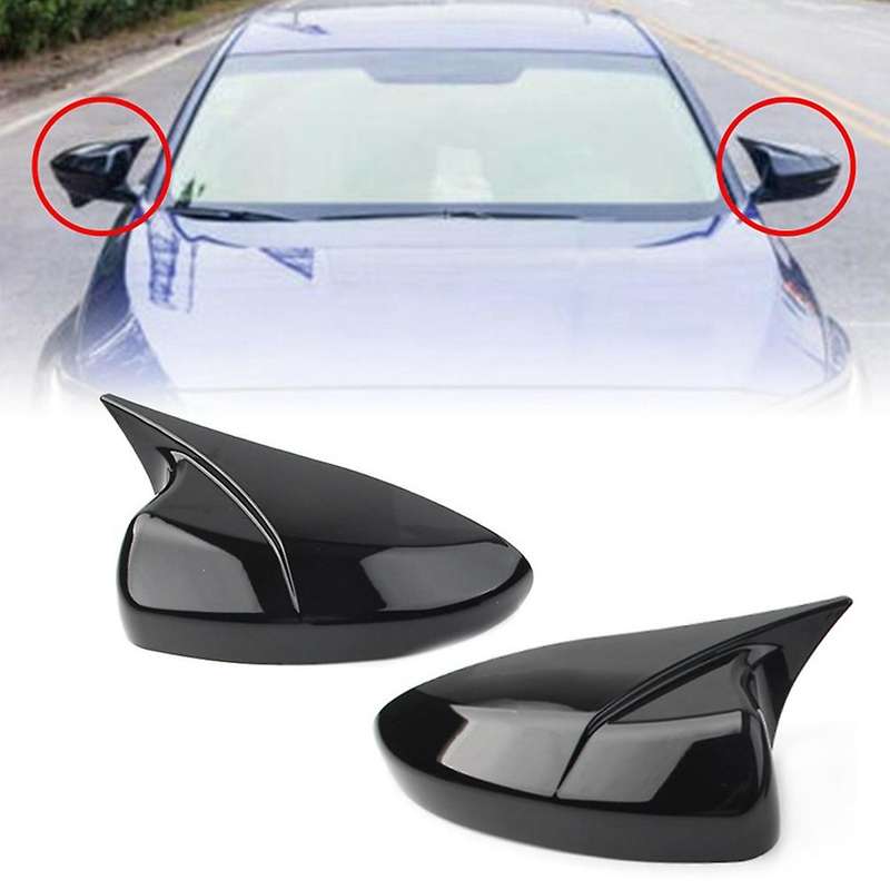 Abs Gloss Black Rearview Mirror Housing Side Mirror Cover Trim