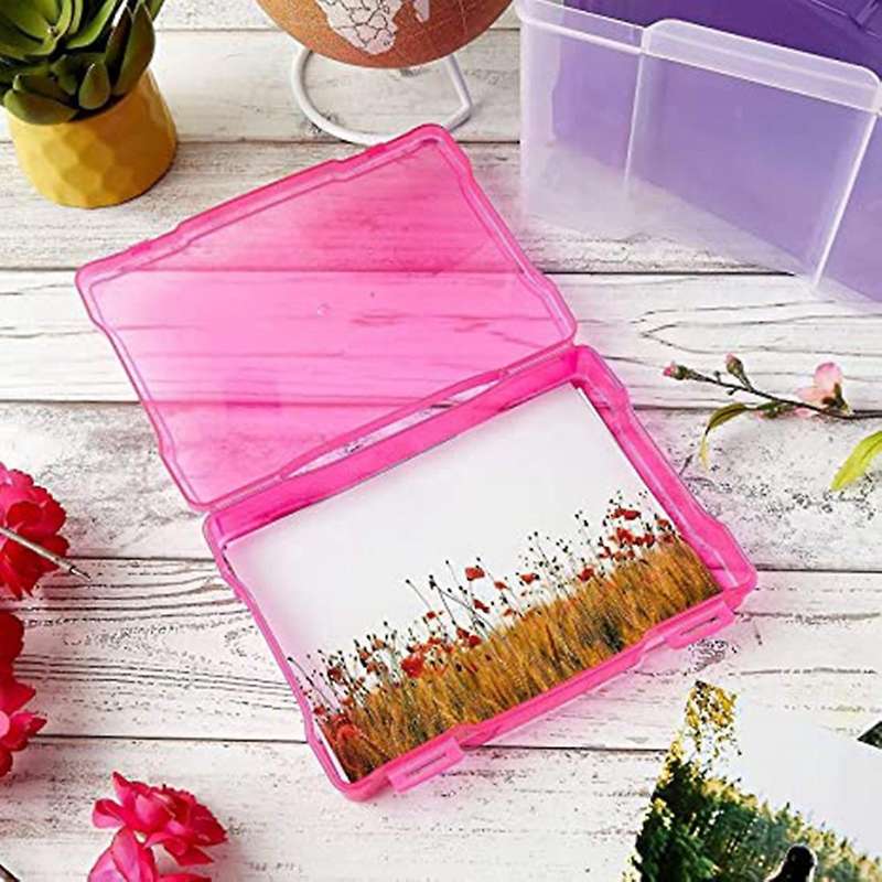 5x7 Inch Photos Cases and Clear Craft Keeper with Buckle Design A