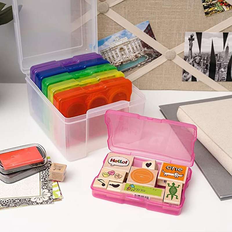 5x7 Inch Photos Cases and Clear Craft Keeper with Buckle Design A