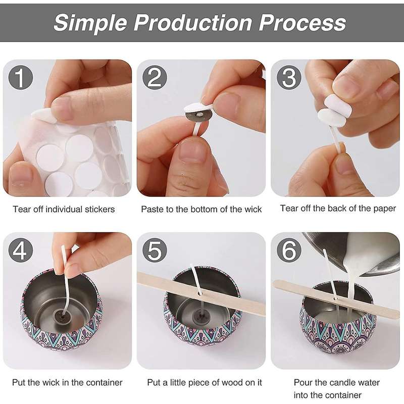Diy Candle Making Kit with Pouring Pot,candle Wicks,candle Wicks