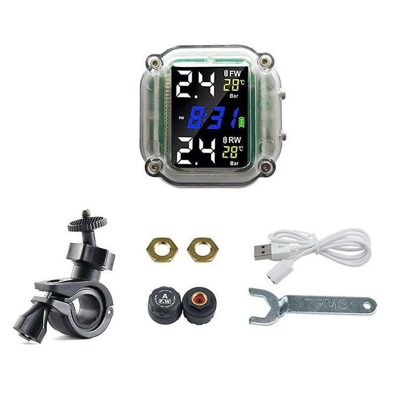 Motorcycle Tpms Sensor Motor with 2 External Sensors