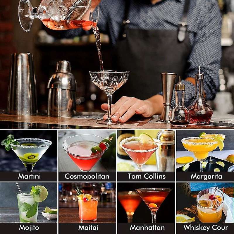 Cocktail Making Set, with Bar Accessories Stainless Steel for Home