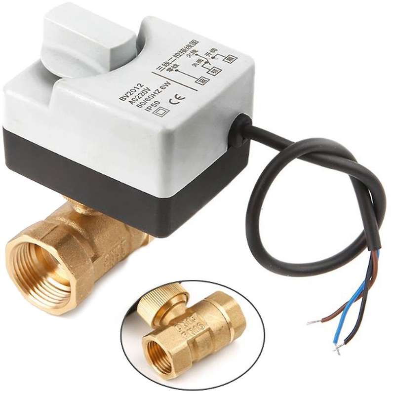 Ac220v Dn15 2 Way 3 Wires Motorized Ball Valve Electric Actuator