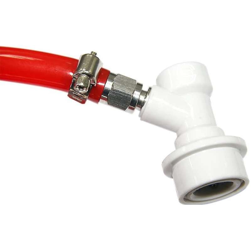 4 Pcs Ball Lock Keg Disconnect Set, 1/4 Mfl with 5/16inch Hose Clamps