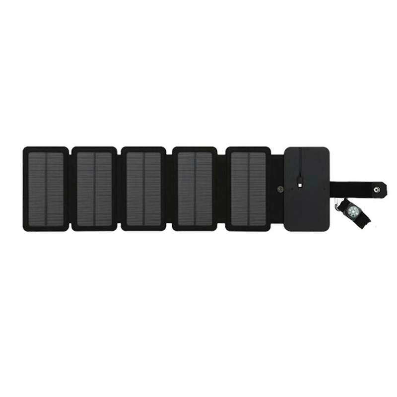 9w Power Folding Solar Cells Charger Usb Output Devices, 5 Panels