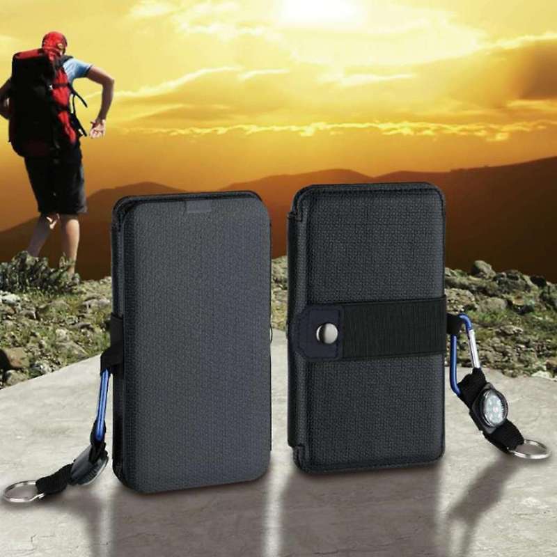 9w Power Folding Solar Cells Charger Usb Output Devices, 5 Panels
