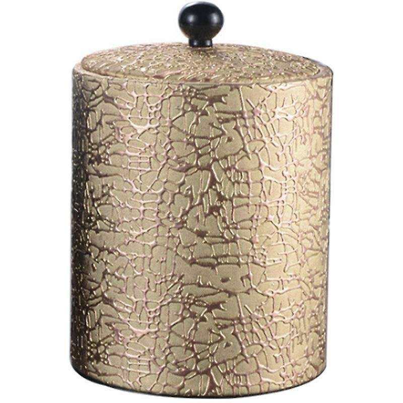 1.3l Stainless Steel Ice Bucket Leather Ice Bucket European Style, A