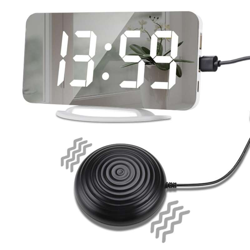Loud Vibrating Alarm Clock for Heavy Sleepers Adults Deaf