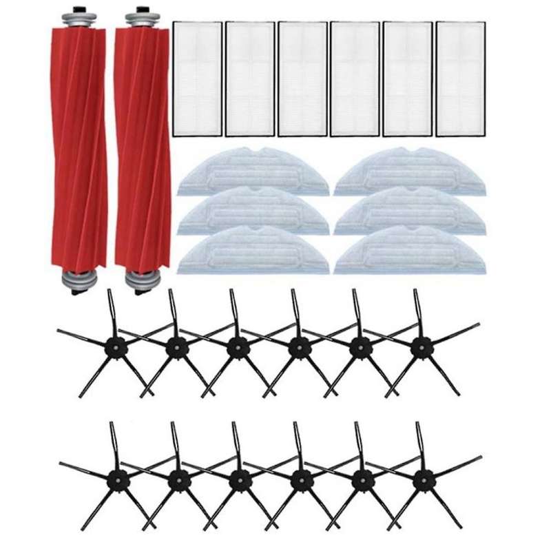 1set for Xiaomi Roborock Main Side Brush Mops Cloths Hepa Filter Kit