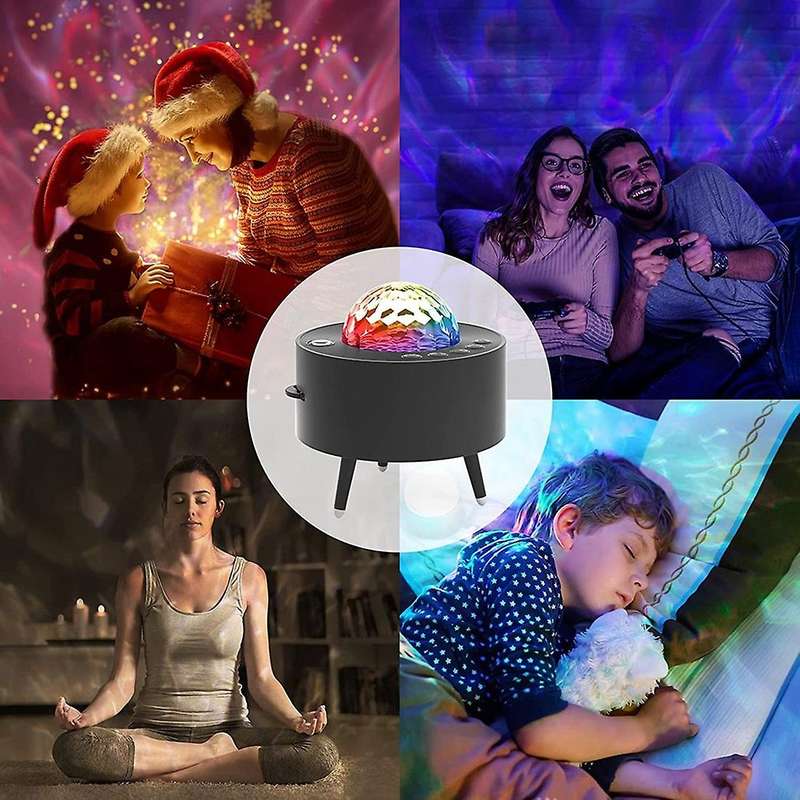 Galaxy Lighting Star Projector with Timer & Wireless Connection,white