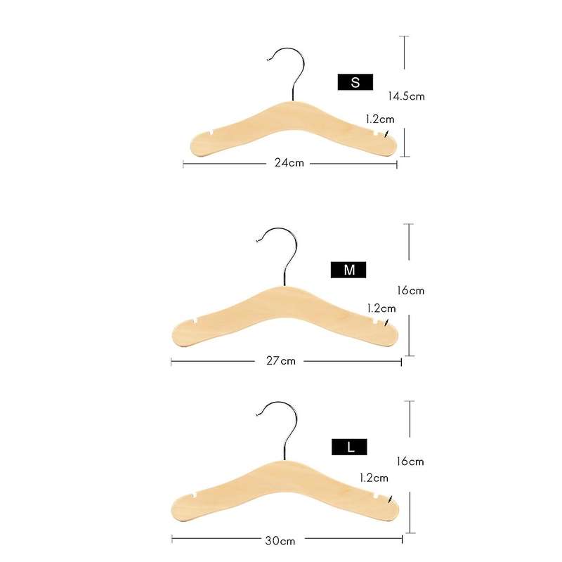 Kids Hangers,notched Shoulder Design for Children Clothes,medium