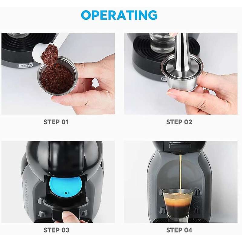 Reusable Capsule Adapter for Dolc E Gusto,for Piccolo Xs /genio S