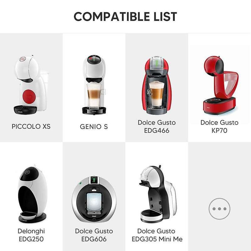 Reusable Capsule Adapter for Dolc E Gusto,for Piccolo Xs /genio S