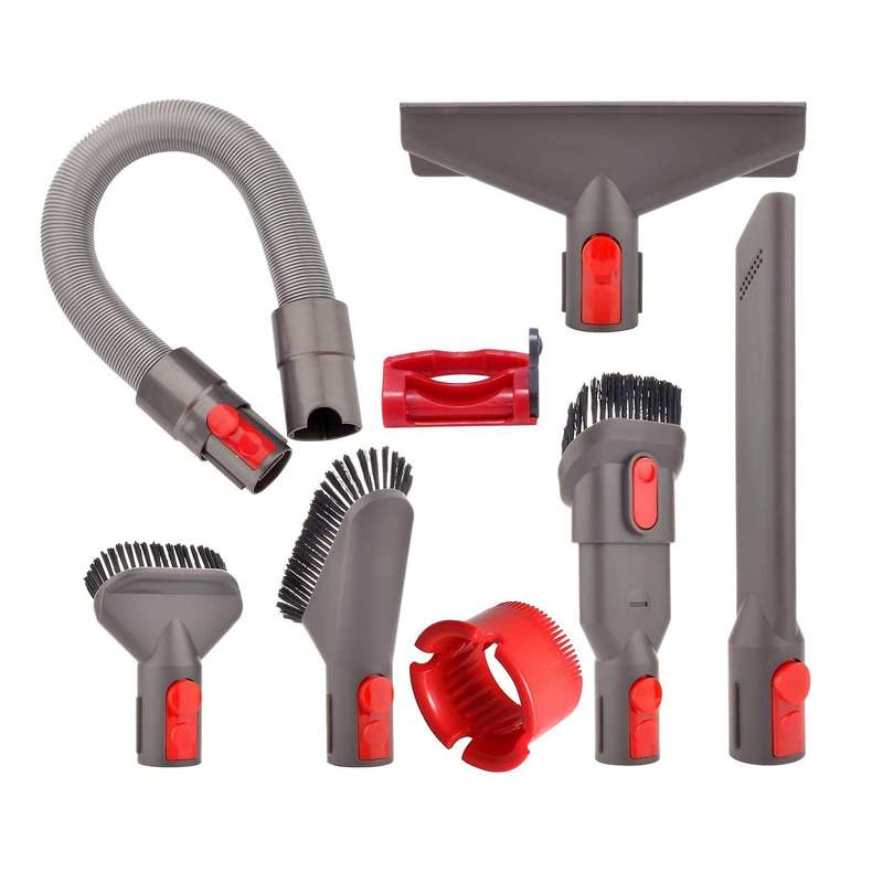 8pcs Accessory Tool Attachment Set for Dyson V15 V11 V10 V7 V8 Red