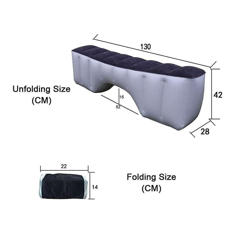 Car Inflatable Mattress Split Body Travel Back Seat Air Bed Cushion
