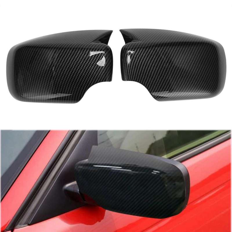 Carbon Fiber Side Wing Mirror Cap Rearview Mirror Cover For-bmw