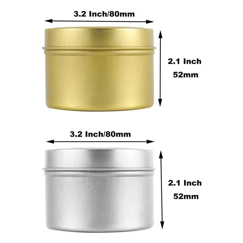 24 Pcs Candle Tin Cans with Lids,for Diy Candle Making,arts & Crafts
