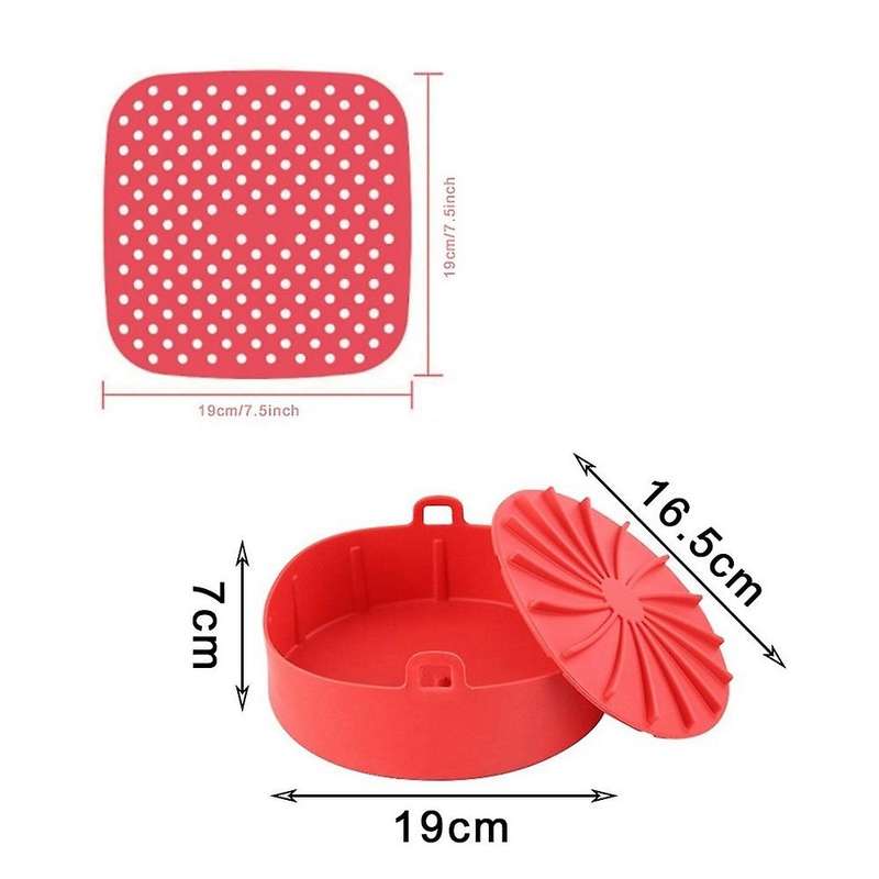 Air Fryer Pot Accessories Kit Air Fryer Liners with Oven Mitts B
