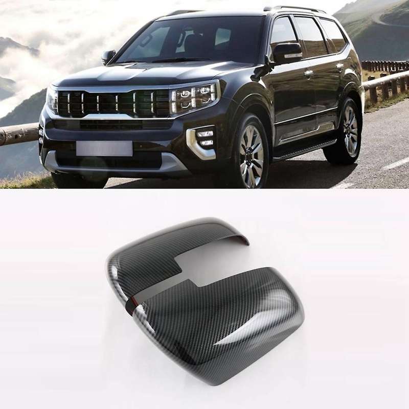For 2020-2022 Kia Mohave Carbon Fiber Rear View Mirror Case Cover Abs