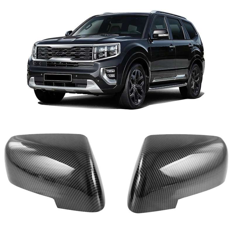 For 2020-2022 Kia Mohave Carbon Fiber Rear View Mirror Case Cover Abs