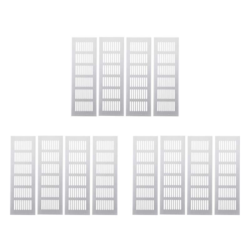 12pcs Wide Aluminum Alloy Air Vent Ventilation Grille 250mm