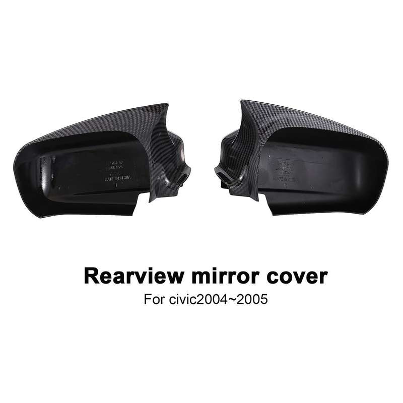 Car Carbon Fiber Side Glass Mirror Cover for Honda Civic 2004 2005