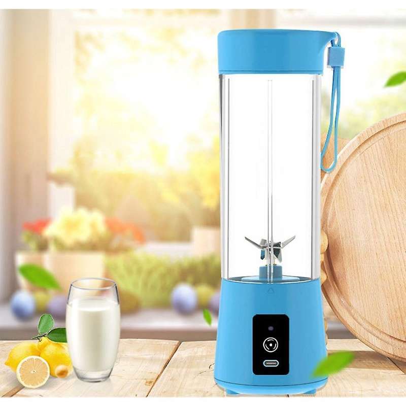 6 Blades Blender Usb Mixer Ice Smoothie Fruit Juice Mixer (white)
