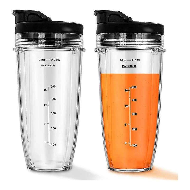 24 Ounces Cups 2-pack Cups with Seal Lid for Ninja Auto Iq Bl480