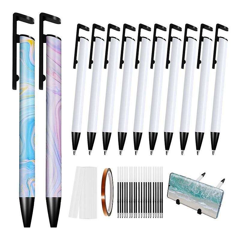 Pack Of 10 Sublimation Pen Blanks, Thermal Transfer Pen Bulk