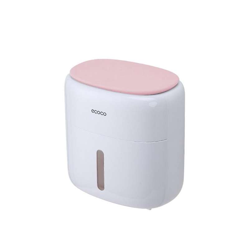 Ecoco Wall Mounted Toilet Paper Holder Shelf for Bathroom Toilet-c