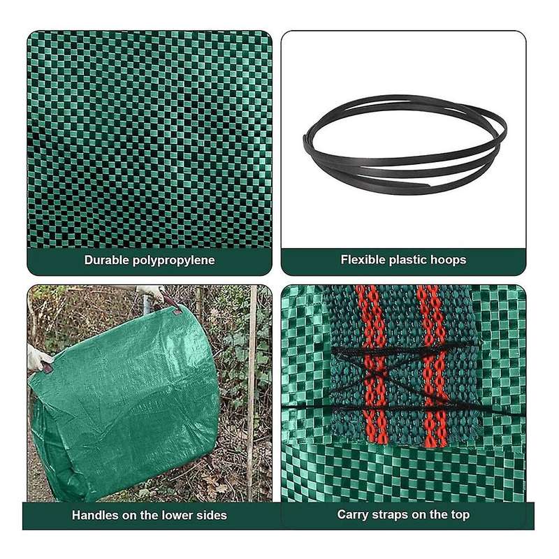 3pack 72 Gallons Reusable Bags Leaf Yard Waste for Gardening Lawn