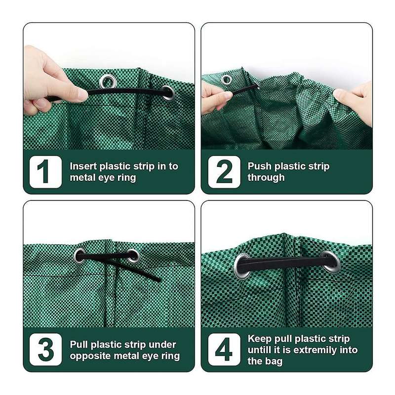 3pack 72 Gallons Reusable Bags Leaf Yard Waste for Gardening Lawn