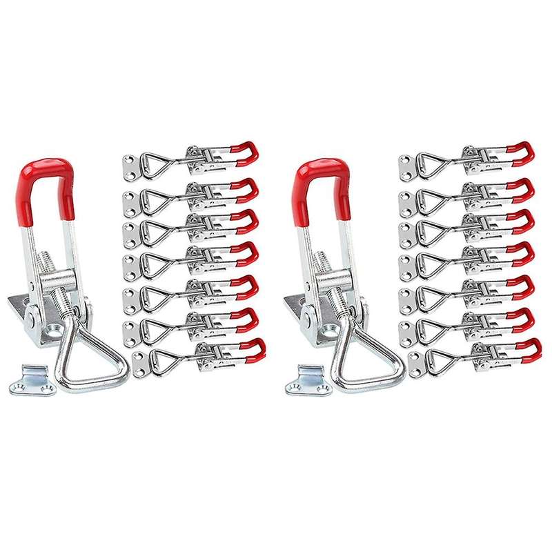 16pack 360lbs Quick Release Latch for Door Latch Hook Toggle Clamp