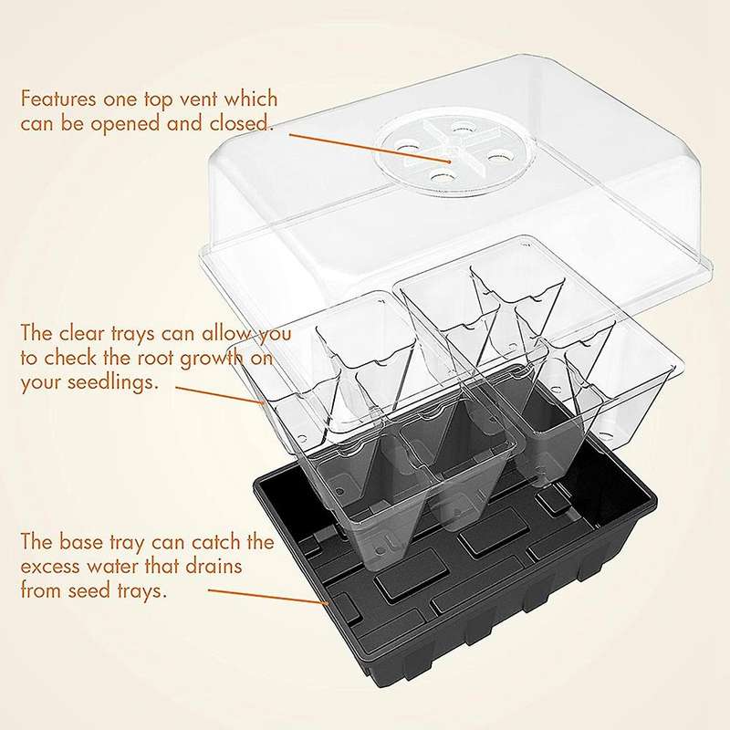 10-set Seed Starting Trays with Seed Planting Tool,seed Tray Kit