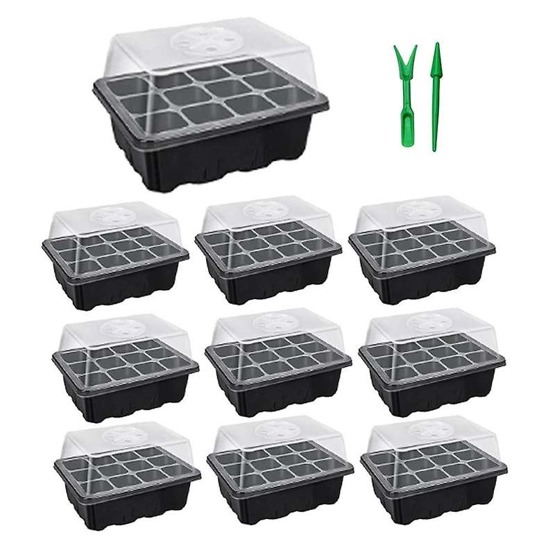 10-set Seed Starting Trays with Seed Planting Tool,seed Tray Kit