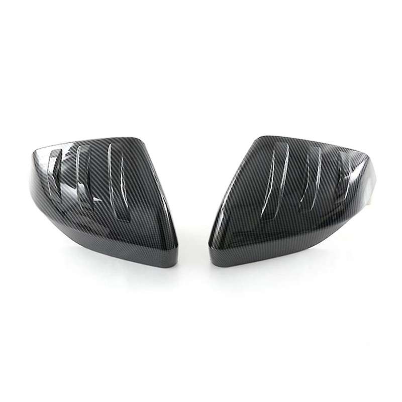 Car Carbon Fiber Rearview Side Glass Mirror Cover Trim Mirror Caps