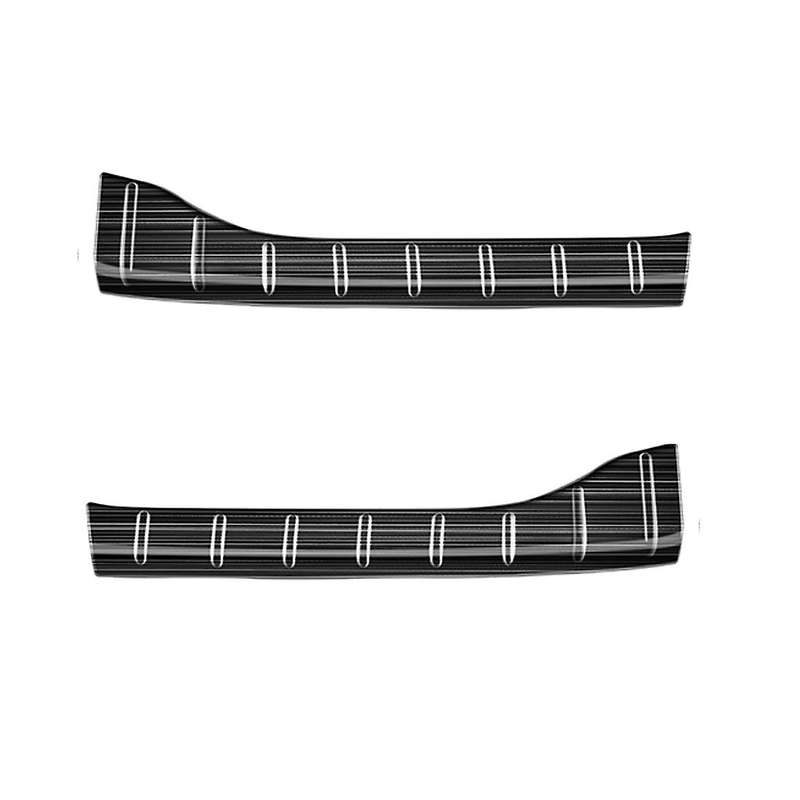 Stainless Steel Brushed Trunk Inner Guard for Toyota Voxy 2022,black